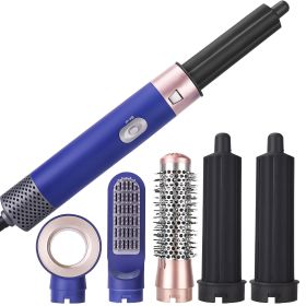 Professional Hair Dryer Brush Set - 5 In 1 One Step Hot Air Brush For Fast Drying, Curling, Straightening, And Combing