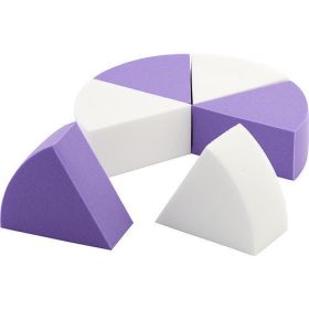 MAKEUP SPONGE SET by SET OF 6 SOFT & FLEXIBLE TRIANGULAR SHAPED MAKEUP SPONGES FOR EVEN & PRECISE APPLICATION OF MAKEUP