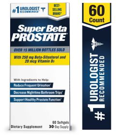 Super Beta Prostate – Over 15 Million Bottles Sold – Urologist Recommended Prostate Supplement for Men - Reduce Bathroom Trips Night