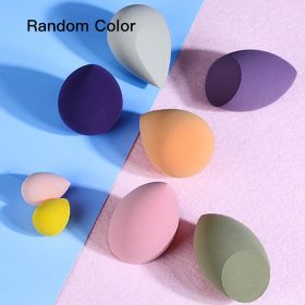 7Pcs Makeup Sponge Set Face Beauty Cosmetic Powder Puff for Foundation Cream Concealer Make Up Blender Tools Sponge косметика (Color: Random Color)