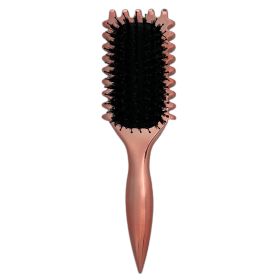 Gold Plated Curling Brush, Curl Defining Brush, Curl Brush For Curly Hair (Colour: Pink)