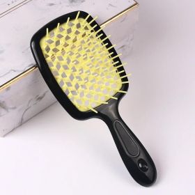 Womens Hair Massage Scalp Brush Reduce Hair Loss And Dandruff 1 Scalp Massage Wide Tooth Air Cushion Comb High Quality Comb Comb (Colour: Yellow)