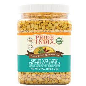 Pride Of India - Indian Split Yellow Chickpea Lentils - Protein & Fiber Rich Chana Dal (size: 3 LB)