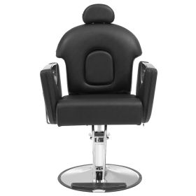 VEVOR Salon Chair, Hydraulic Recliner Barber Chair for Hair Stylist, 360 Degrees Swivel 90°-130° Reclining Salon Chair for Beauty Spa Shampoo (Item Size: 25 x 34 x 48.5 inches, With Headrest or Not: With Headrest)