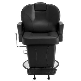 VEVOR Salon Chair, Hydraulic Recliner Barber Chair for Hair Stylist, 360 Degrees Swivel 90°-130° Reclining Salon Chair for Beauty Spa Shampoo (Item Size: 33 x 22 x 48.5 inches, With Headrest or Not: With Headrest)